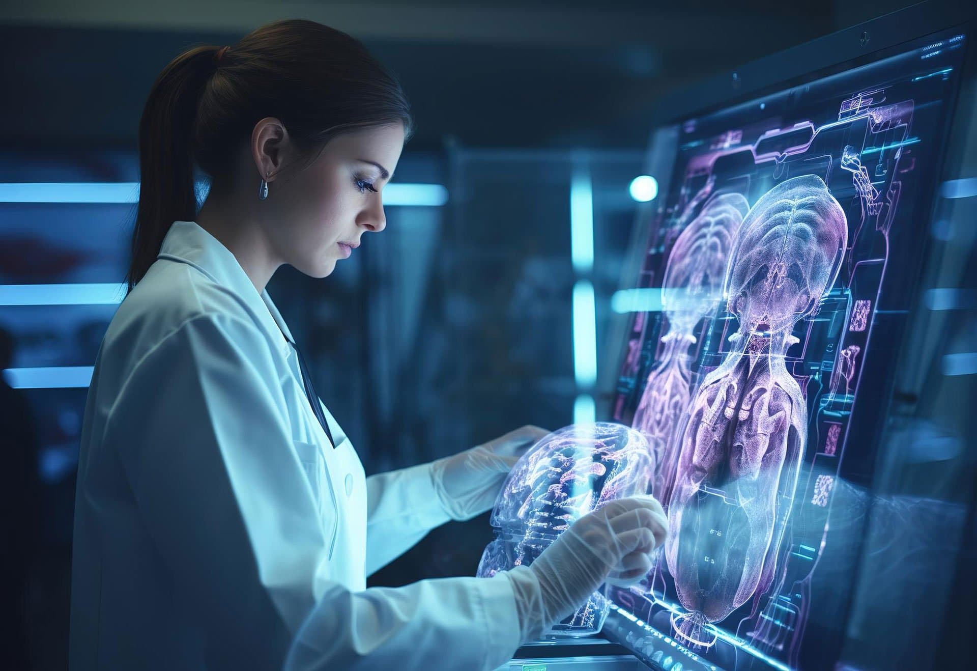 A visually striking banner representing innovative healthcare technology